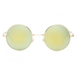 Ray Ban Rb3088 Round Sunglasses Metal Gold/Light Jade
