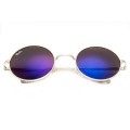 Ray Ban Rb3088 Round Sunglasses Silver/Purple