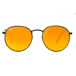 Ray Ban Rb3089 Round Sunglasses Black/Orange Gradient