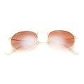 Ray Ban Rb3089 Round Sunglasses Gold/Light Brown Gradient