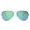 Ray Ban Rb3806 Aviator Sunglasses Gold/Jade Gradient