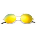 Ray Ban Rb3813 Round Sunglasses Metal Gold/Orange Gradient