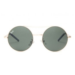 Ray Ban Rb3813 Round Sunglasses Metal Gold/Gray