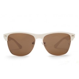 Ray Ban Rb4175 Clubmaster Oversized Sunglasses White/Brown
