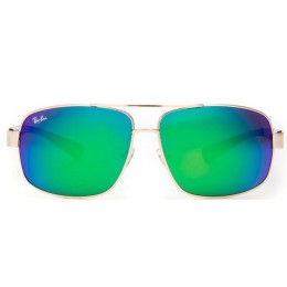 Ray Ban Rb8813 Aviator Sunglasses Gold/Crystal Blue