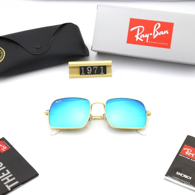 Ray Ban Rb1971 Sunglasses Mirror Ice Blue/Gold