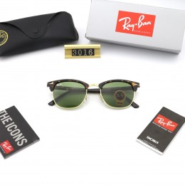 Ray Ban Rb3016 Sunglasses Green/Gold With Brown