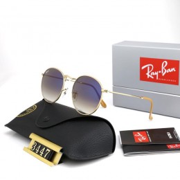 Ray Ban Rb3447 Sunglasses Gradient Purple/Gold With Yellow