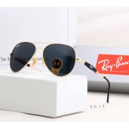 Ray Ban Rb3517 Sunglasses Gray/Gold With Black