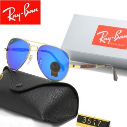Ray Ban Rb3517 Sunglasses Hyper Blue/Gold With Black
