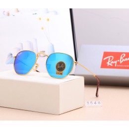 Ray Ban Rb3548 Sunglasses Blue/Gold With Brown