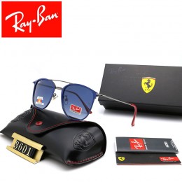 Ray Ban Rb3601 Sunglasses Blue/Gray With Red With Bule