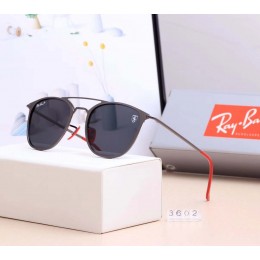 Ray Ban Rb3602 Sunglasses Black/Gray With Red