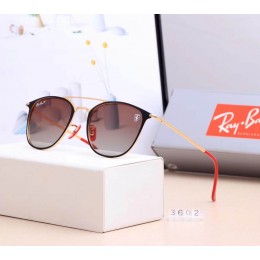 Ray Ban Rb3602 Sunglasses Brown/Yellow With Red
