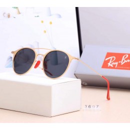 Ray Ban Rb3607 Sunglasses Black/Gold With Red