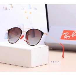 Ray Ban Rb3607 Sunglasses Brown/Gold With Black
