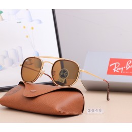 Ray Ban Rb3648 Sunglasses Brown/Gold With Red