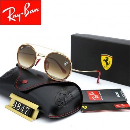 Ray Ban Rb3847 Sunglasses Brown/Gold With Red