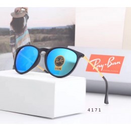Ray Ban Rb4171 Sunglasses Ice Blue/Gold With Black