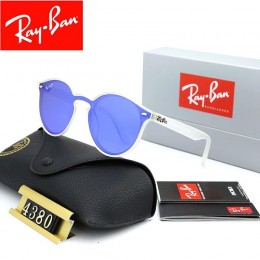Ray Ban Rb4380 Sunglasses Bright Blue/White
