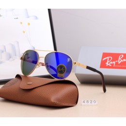 Ray Ban Rb4820 Sunglasses Dark Blue/Gold With Black